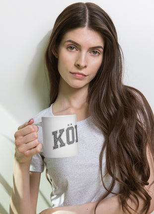 Kölsch Diamant Weiße, glänzende Tasse