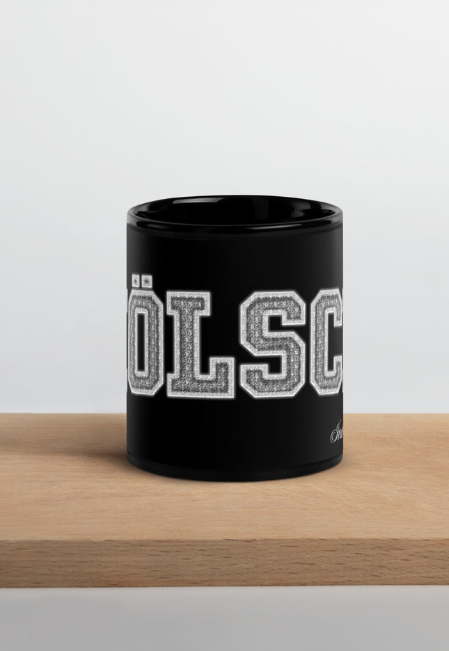 Kölsch Diamant Schwarze glänzende Tasse