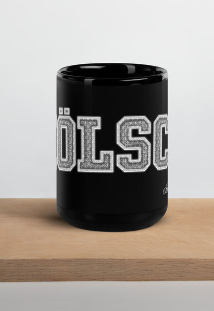 Kölsch Diamant Schwarze glänzende Tasse