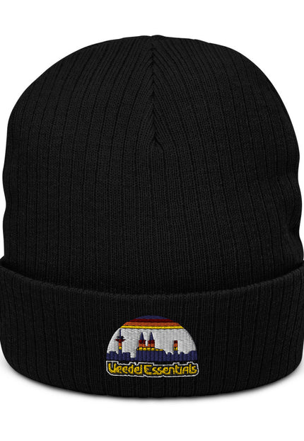 Recycelte Beanie mit Bündchen