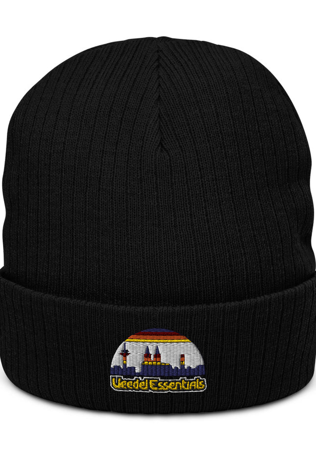 Recycelte Beanie mit Bündchen