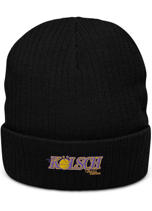 Recycelte Beanie mit Bündchen