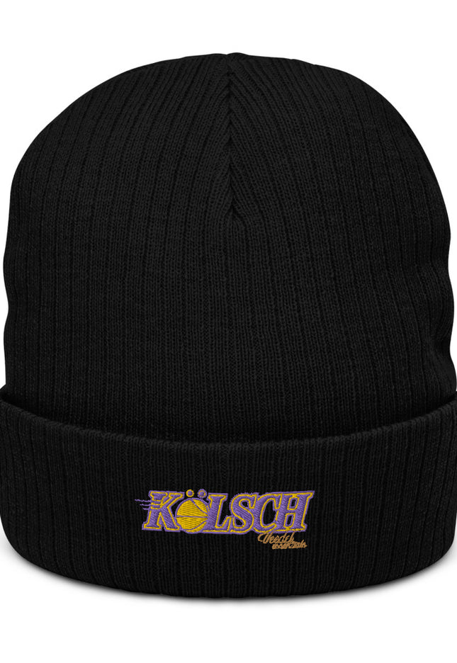 Recycelte Beanie mit Bündchen