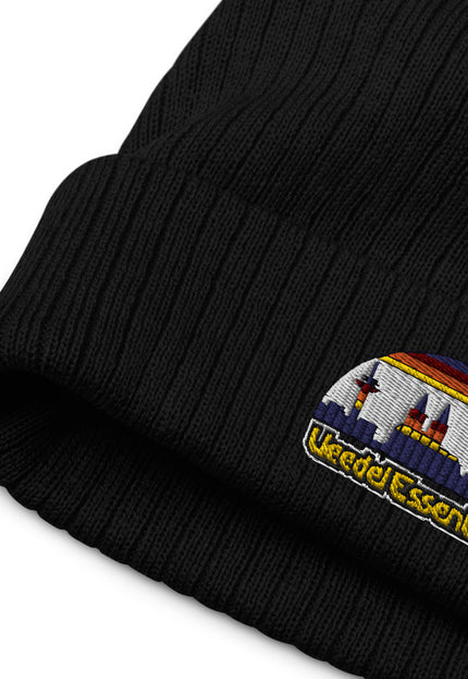 Recycelte Beanie mit Bündchen