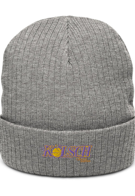 Recycelte Beanie mit Bündchen
