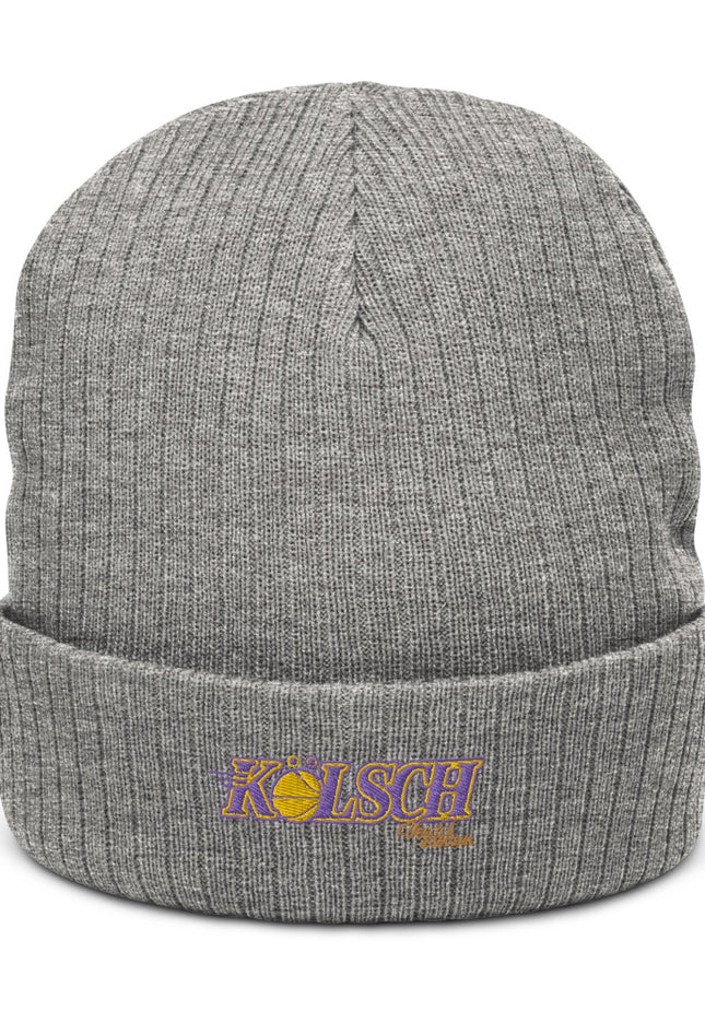 Recycelte Beanie mit Bündchen