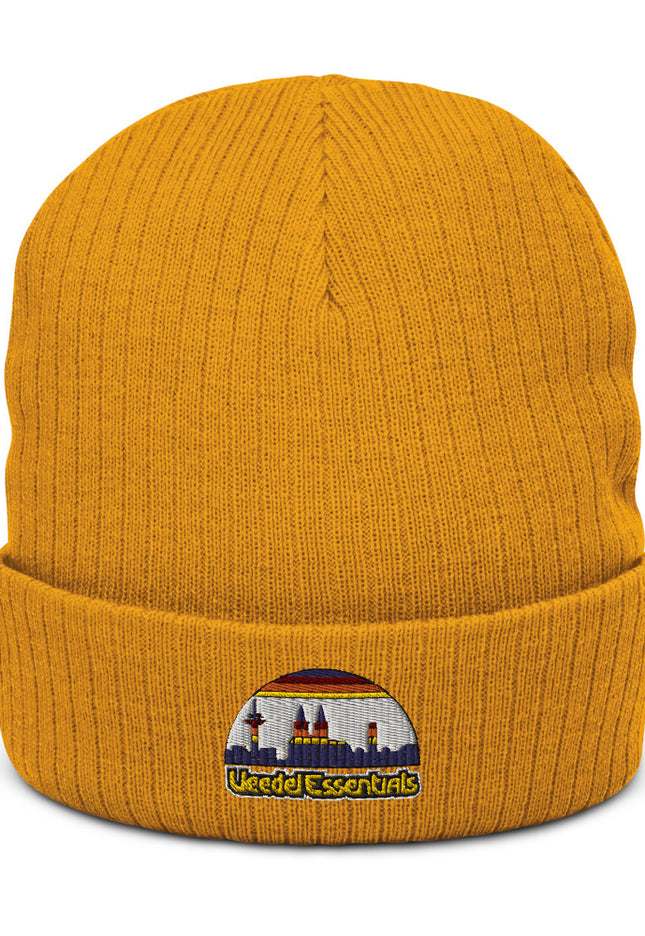 Recycelte Beanie mit Bündchen