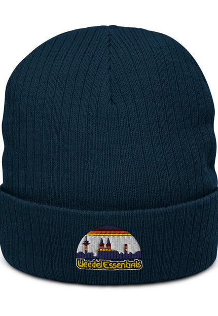 Recycelte Beanie mit Bündchen