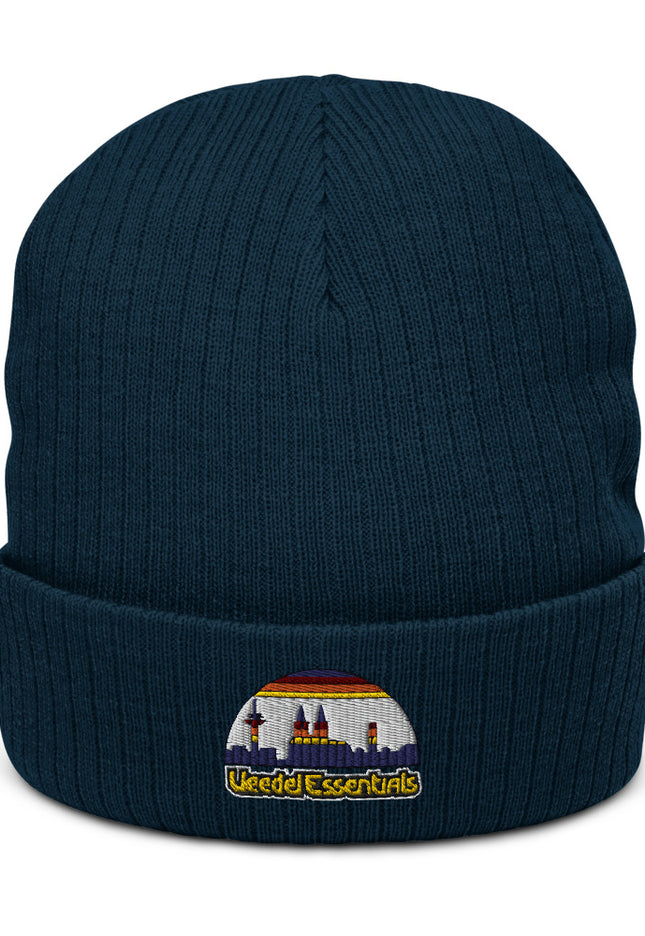 Recycelte Beanie mit Bündchen