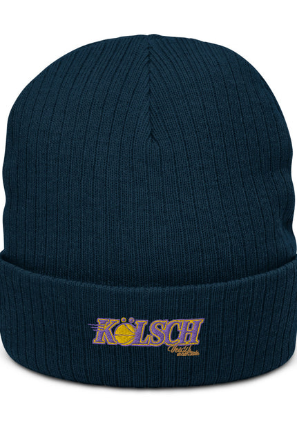 Recycelte Beanie mit Bündchen