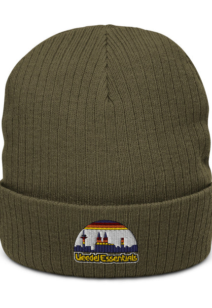 Recycelte Beanie mit Bündchen