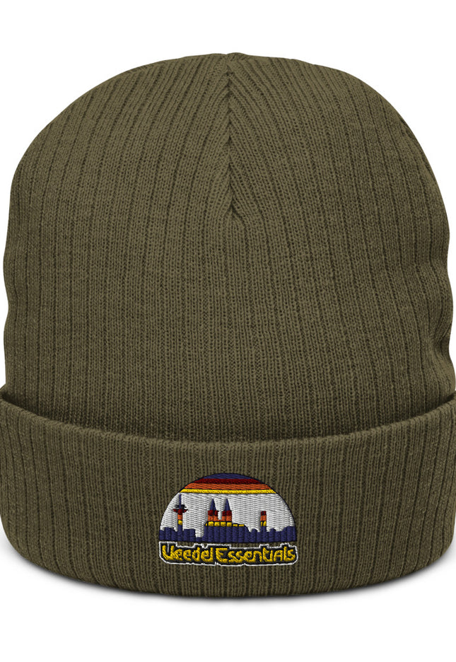 Recycelte Beanie mit Bündchen