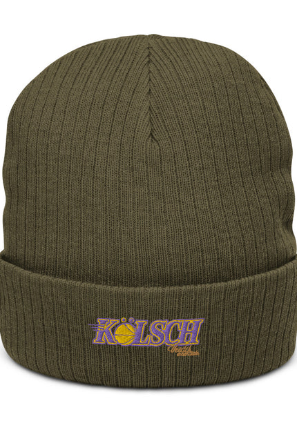 Recycelte Beanie mit Bündchen