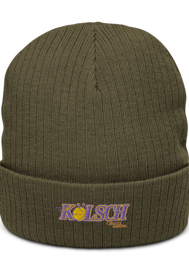 Recycelte Beanie mit Bündchen