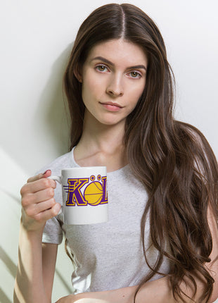 Weiße, glänzende Tasse
