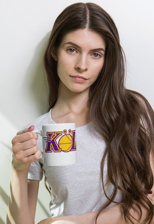 Weiße, glänzende Tasse